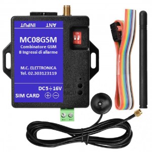 ART. 250036 - MC08GSM - Combinatore GSM 8 Ingressi