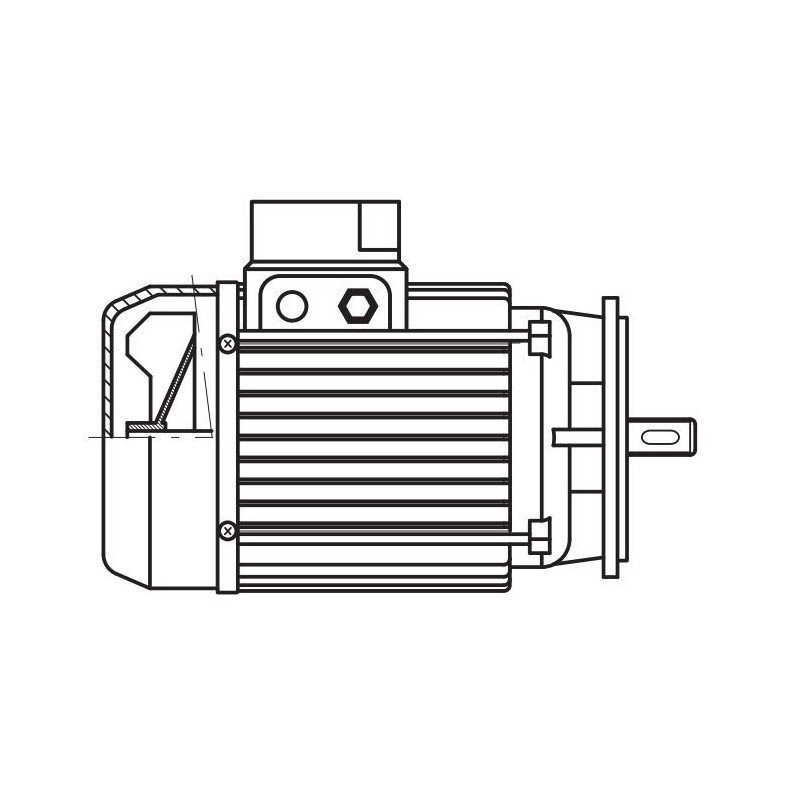 ART. 690651 - Motore elettrico trifase con freno da 1,5CV per MEC 200