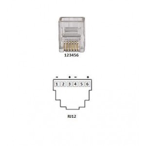 ART. 800271 - Alimentatore Switching  6V - 1A uscita RJ12 mod. MC0601