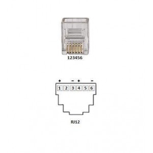ART. 800272 - Alimentatore Switching  6V - 1A uscita RJ12 mod. MC0601REV