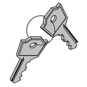 ART. 690407 - Coppia chiavi serratura cifrate per Nupi 66
