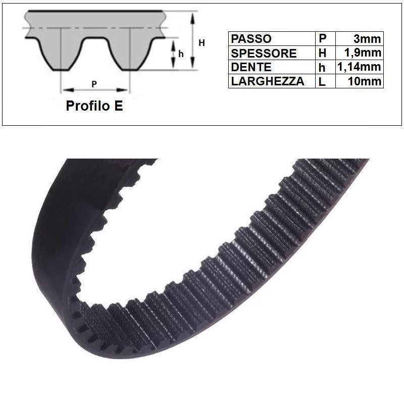 ART. 610227 - Cinghia dentata S3M-10 - Prezzo al metro