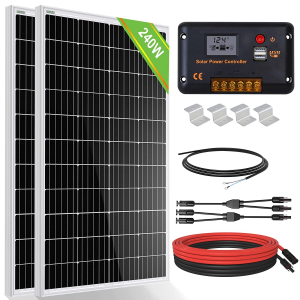 ART. 800627 - Kit solare con 2 pannelli solari da 120W