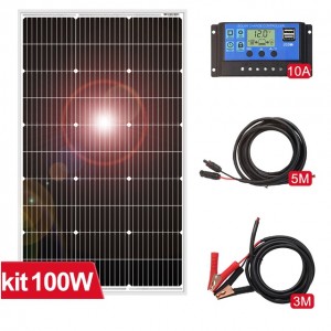ART. 800631 - Kit Pannello Solare monocristallino 100W 18V mod. KPSM100W-18V