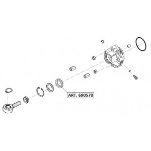 ART. 690570 - Guarnizione stelo diam. 20 per Hindi 880 e EVO